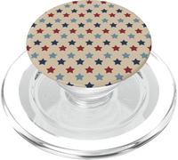 Vintage USA Stars Pattern American Patriotic Rosso Bianco Blu PopSockets PopGrip per MagSafe