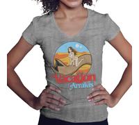Vintage Vacation Arrakis Camicia donna con scollo a V Grigio Size XXL