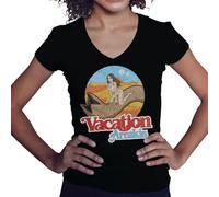Vintage Vacation Arrakis Camicia donna con scollo a V Nera Size XXL