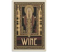 Vintage Viaggio Poster Wine Nectar Of The Gods Retro Wall Art Tela Poster Art Print Casa Decorazione Camera Decorazione Non incorniciato 50x75cm