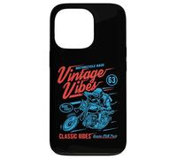 Vintage Vibes Classic Rides Retro Moto Race Design Custodia per iPhone 13 Pro