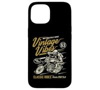 Vintage Vibes Classic Rides Retro Moto Race Design Custodia per iPhone 15