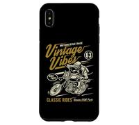 Vintage Vibes Classic Rides Retro Moto Race Design Custodia per iPhone XS Max