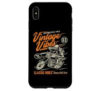 Vintage Vibes Classic Rides Retro Moto Race Design Custodia per iPhone XS Max