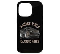 Vintage Vibes Classic Rides Retro Nostalgia Auto Cartoon Art Custodia per iPhone 13 Pro