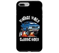 Vintage Vibes Classic Rides Retro Nostalgia Auto Cartoon Art Custodia per iPhone 7 Plus/8 Plus