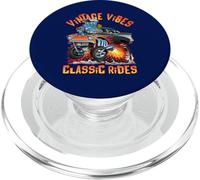 Vintage Vibes Classic Rides Retro Nostalgia Auto Cartoon Art PopSockets PopGrip per MagSafe