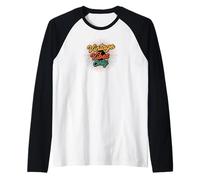 Vintage Vibes Only Retro Sunburst Design Maglia con Maniche Raglan