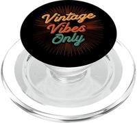 Vintage Vibes Only Retro Sunburst Design PopSockets PopGrip per MagSafe