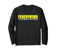 Vintage Vigili del Fuoco Lieber Helfen Gaffe Pompiere Salva Maglia a Manica
