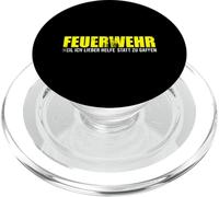 Vintage Vigili del Fuoco Lieber Helfen Gaffe Pompiere Salva PopSockets PopGrip per MagSafe