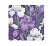 Vintage Viola e Bianco Iris Fiori Magici Trucco Sacchetti Panno Viaggio Toiletry Organizer Wrap Camera Lens Panno Wrapper Organizer Borse Per Le Donne Dimensioni 55,1 x 55,1 cm