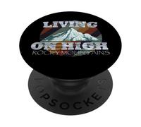 Vintage Vivere Su Alte Montagne Rocciose PopSockets PopGrip Adesivo