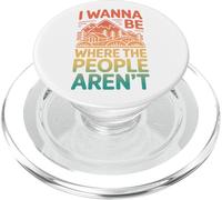 Vintage voglio essere dove le persone non sono umorismo all'aperto PopSockets PopGrip per MagSafe