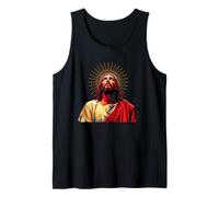 Vintage Volto di Dio Guida Gesù Cristo Immagine Celeste Canotta