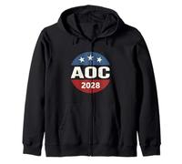 Vintage Vote Alexandria Ocasio-Cortez President 2028 AOC Felpa con Cappuccio