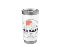 Vintage Waymaker Promise Keeper Miracle Worker Christian Bicchiere termico in acciaio inox doppia parete
