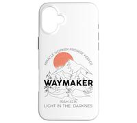 Vintage Waymaker Promise Keeper Miracle Worker Christian Custodia per iPhone 16 Plus
