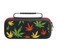 Vintage Weed Foglie Portatile Custodia Di Immagazzinaggio Per Nintendo Switch Lite & Accessori Viaggio Stampato