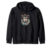 Vintage Western Dreamcatcher Lupo Sogno Sogno SenzaPaura Felpa con Cappuccio