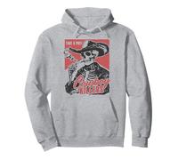 Vintage Western Skeleton Cowboy Prendere Un Soffio Felpa con Cappuccio