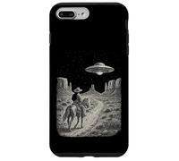 Vintage Western UFO Cowboy Alien Incontro Retrò Paese Custodia per iPhone 7 Plus/8 Plus