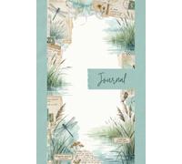Vintage Wetland Ecology Junk Journal Pages - 6x9 Aesthetic Paper - 100 Writing Sheets with Marshland Reeds, Dragonflies, Antique Maps, and Field Observation Ephemera Textures