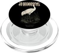 Vintage Whooping Crane Bird Watching Arte Natura Amore Uccelli PopSockets PopGrip per MagSafe