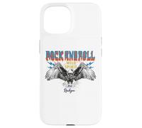 Vintage Wild Spirit Rock you Eagle Flying Rock & Roll Custodia per iPhone 15