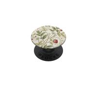 Vintage Wild Strawberry Botanical Floral Toile Pattern PopSockets PopGrip Adesivo