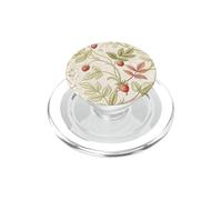 Vintage Wild Strawberry Botanical Floral Toile Pattern PopSockets PopGrip per MagSafe