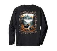 Vintage Wildlife Nature Trees and Forest | Stampa sul retro Maglia a Manica