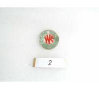 Vintage Willys Knight Wk (Piccolo) Rosso/Verde Radiatore Distintivo/Emblema (