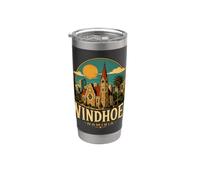 Vintage Windhoek Namibia Viaggio Souvenir Landmark Gift Bicchiere termico in acciaio inox doppia parete