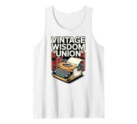 Vintage Wisdom Union Writer Classico Libro Club Vibes Literatu Canotta