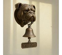 Vintage Witch Doorbell - Cast Iron Halloween Protection Door Hangers Bell with Witch on Broom for for Front Doors, Porch, Home and Wall Decor (#4)