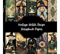 Vintage Witch Recipe Scrapbook Paper, Witchcraft Junk Journal Paper, Fantasy Decorative Paper, DIY Projects, Origami, Collage Sheets, Decoupage Paper, 10 Designs, Double SIded