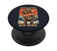 Vintage Wojtek Orso Soldato Propaganda PopSockets PopGrip Adesivo