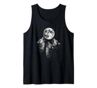 Vintage Wolf Howling At The Moon Wildlife Wolves Canotta