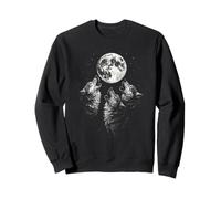 Vintage Wolf Howling At The Moon Wildlife Wolves Felpa