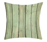 Vintage Wooden Green Wood Grain Federe Cuscini Comodo Fodere Cuscino Traspirante Copricuscini per Giardino Divano Casa 45X45Cm