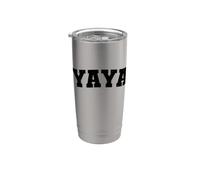 Vintage Yaya Greco Distressed Bold Identity Classico Bicchiere termico in acciaio inox doppia parete