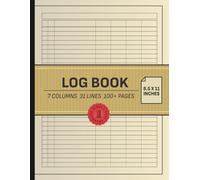 Vintage Yellow Log Book: Column Tracker with Table of Contents: Retro-inspired organizer for recording orders, inventory, visitors, equipment, and more.