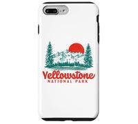 Vintage Yellowstone Mountains Scene 80's Custodia per iPhone 7 Plus/8 Plus