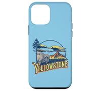 Vintage Yellowstone National Park Retro 80's Style Graphic Custodia per iPhone 12 mini