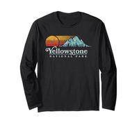 Vintage Yellowstone National Park Retro Maglia a Manica