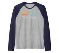 Vintage Yellowstone National Park Retro Maglia con Maniche Raglan
