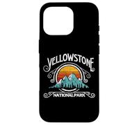Vintage Yellowstone National Park Retro Mountains Design Custodia per iPhone 16 Pro