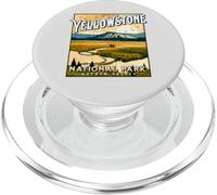Vintage Yellowstone Park Poster Hayden Valley Painting PopSockets PopGrip per MagSafe