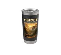 Vintage Yosemite National Park California Bear Bicchiere termico in acciaio inox doppia parete